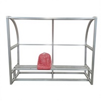 Abri de remplacement pour joueurs de football monté au sol, cadre en aluminium, bancs de remplacement pour stade, sièges pour les côtés du terrain PB-ZKBB