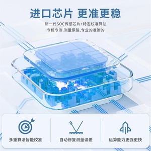 Bandelettes de test pour analyseur d'acide urique Aiol U23, 25 unités, pour le dépistage de la goutte à domicile - Product Image 5