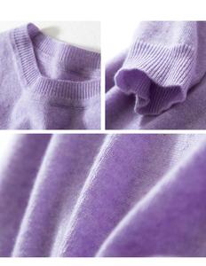 이탈리아 순수 캐시미어 반 소매 스웨터 여자 + 캐시미어 + 스웨터 - Product Image 6