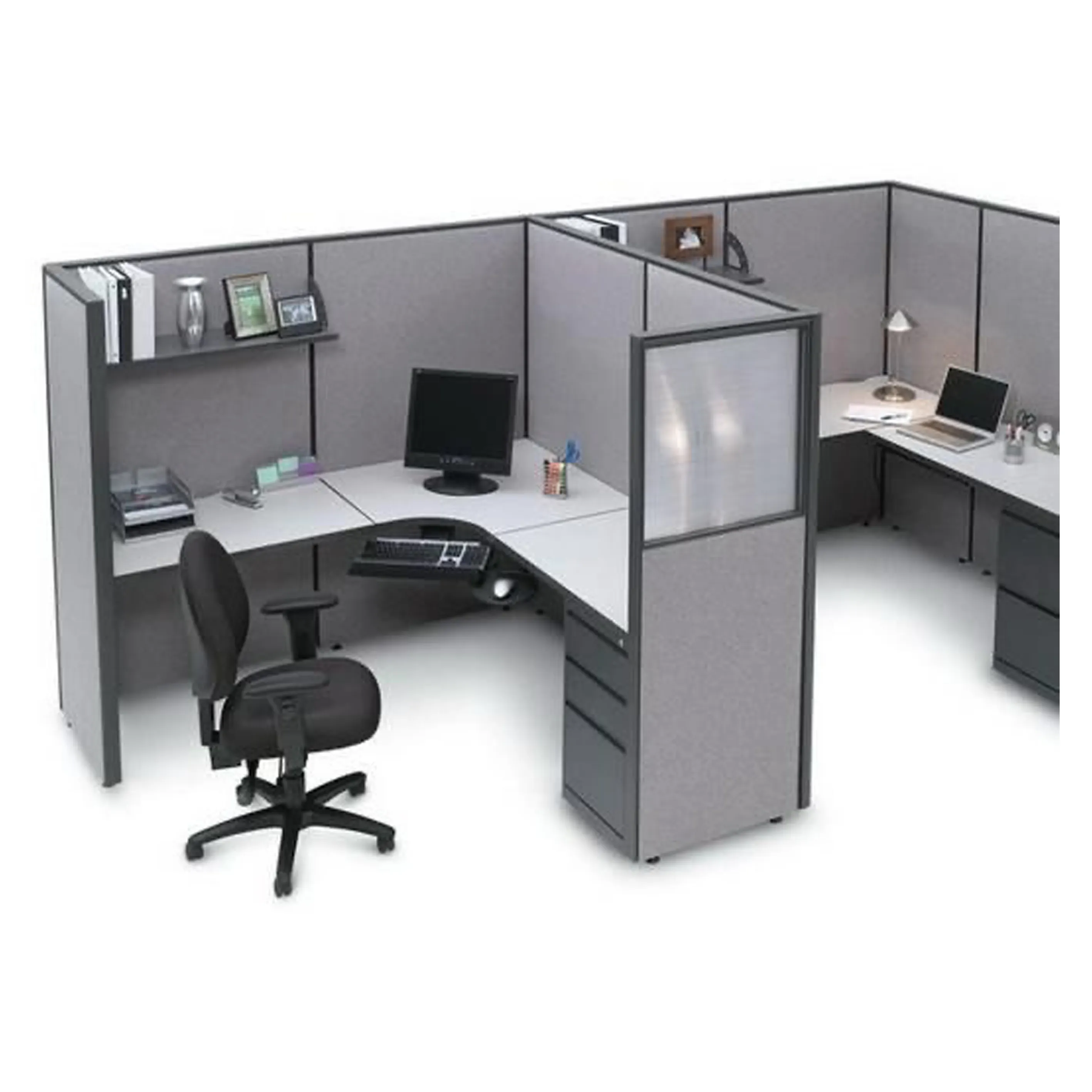 Современная Модульная мебель для Кабинета, частная рабочая станция 2, 4, 6 мест, офисная Рабочая станция, мебель