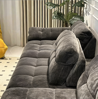 Canapé Moderne en Tissu Écologique de 1 à 4 Places, Design de Luxe pour Appartement, Villa, Salon, Hôtel - Vente en Gros Directe Usine Foshan