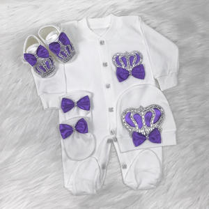 Venta al por mayor <span class=keywords><strong>de</strong></span> fábrica/OEM: Conjunto <span class=keywords><strong>de</strong></span> ropa para bebé, nueva llegada primavera-otoño, mono <span class=keywords><strong>de</strong></span> algodón <span class=keywords><strong>de</strong></span> manga larga para bebés (niños y niñas) con cubrepiés. - Product Image 2