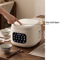 Cuisinière à riz électrique multifonction intelligente 3L avec contrôle tactile numérique, fonction maintien au chaud et cuve antiadhésive pour la cuisine familiale
