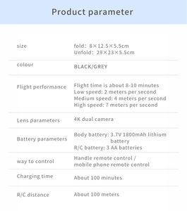Dron E88 con cámara <span class=keywords><strong>4K</strong></span> HD, drones duales y accesorios, control remoto, distancia de transmisión de imagen de 5km, novedad de 2024 - Product Image 6