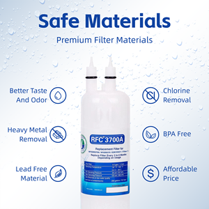 Filtro de Agua para Refrigerador Rfc 3700a, Repuesto para Whirlpool, Uso Doméstico, Plástico, Duración de 6 Meses - Product Image 3