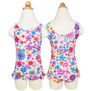 Traje <span class=keywords><strong>de</strong></span> Baño <span class=keywords><strong>de</strong></span> <span class=keywords><strong>Verano</strong></span> para Niñas con Estampado Floral Personalizado, Diseño Triangular <span class=keywords><strong>de</strong></span> Secado Rápido con Patrón <span class=keywords><strong>de</strong></span> Rayas, Traje <span class=keywords><strong>de</strong></span> Baño <span class=keywords><strong>de</strong></span> Una Pieza para Niños - Product Image 6