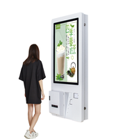 ZHONGJI AO12, Kiosco de Comida Rápida Todo en Uno de 21.5 Pulgadas, Pantalla Táctil, Sistema POS de Autoservicio, Terminal de Pago Sin Contacto, Android 16GB