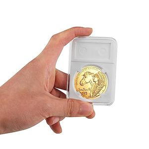Boîte de présentation de collection de dollars argentés de qualité supérieure, en métal de 38 mm, de qualité supérieure - Product Image 3