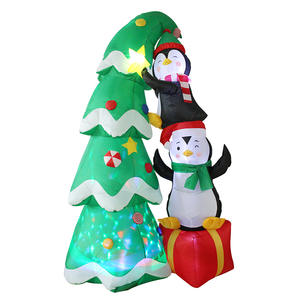 Factory Stock 233.33cm Christmas Tree Inflatable Cross-Border New with Rotating Lights for Party Courtyard Lawn Decorations - Product Image 1