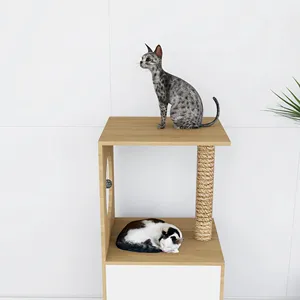 Casa para gatos respetuosa con el medio ambiente de alta calidad, muebles para mascotas de lujo modernos impermeables para dormitorio