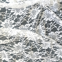 Tissu de dentelle élastique en Nylon Spandex pour vêtement