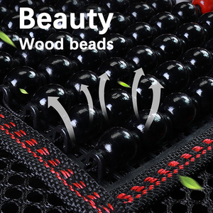 Xiangta OEM Factory, housse de siège de voiture en cuir PU de haute qualité, universelle, ensemble complet, perles en <span class=keywords><strong>bois</strong></span>, pour l'été - Product Image 4