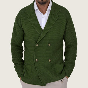 Cárdigan de Punto Acanalado de Alta Calidad con Bolsillos <span class=keywords><strong>Laterales</strong></span> y <span class=keywords><strong>Botones</strong></span> Delanteros - Product Image 3