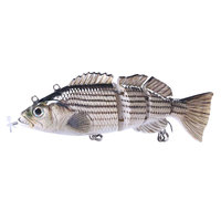 Nouvelle arrivée 140mm 54g 4 sections ABS Kit de leurre de pêche à Charge électrique pour eau salée rivière lac ruisseau océan bateau pêche