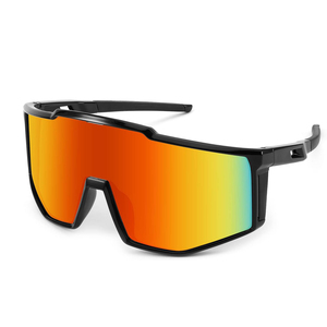 Custom Logo OEM <b>Big</b> Frame Silicone Polarized Sport <b>Sunglasses</b> with Adjustable Strap UV Protection for Cycling - Product Image 1