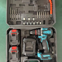 Ensemble d'outils de perçage électrique sans fil multifonctionnel sans balais 10 mm avec fonction percussion