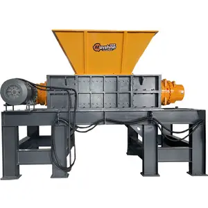160210-trituradora de doble eje de gran potencia, máquina trituradora de papel de plástico biaxial