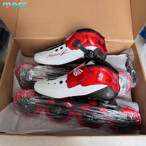 SeeMore, zapatos de Patinaje de Velocidad de fibra de carbono profesionales de alta calidad, patines de velocidad de 4 ruedas de PU de 110m de alto rebote - Product Image 2