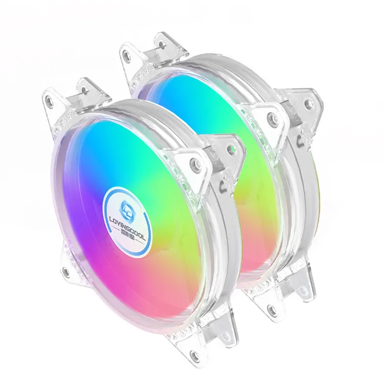 Ventilateur d'ordinateur d'usine Lovingcool 120mm ventilateur de refroidisseur de processeur pour châssis de jeu ventilateur de refroidissement de châssis Micro Atx