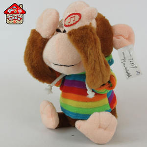 Giocattolo elettronico scimmia peluche Peek a Boo baby toy monkey con T-shirt - Product Image 6