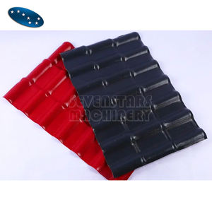 Sevenstars 고성능 골판지 ASA PVC 플라스틱 유약 색상 지붕 타일 제작 생산 기계 라인 - Product Image 6