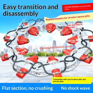 reinforced concrete pile cutting machine <b>square</b> pile retaining reinforcement cutting machine digging machine hydraulic pile - Product Image 3