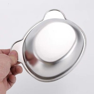 Mangkuk Makanan dan Air Hewan Peliharaan Anti Tumpah dengan Pelindung Leher, Motif Hewan, Bahan Stainless Steel <span class=keywords><strong>Food</strong></span> Grade, untuk Kucing Anjing Kecil, Terlaris - Product Image 3