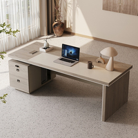 Bureau de direction moderne modulaire pour immeuble de bureaux, poste de travail de direction intégré de 1,4m à 2,4m, idéal pour l'école et la maison