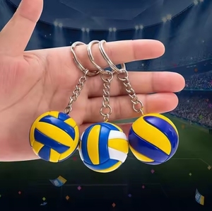 Llaveros Deportivos Promocionales con Diseño de Mini Balón de Voleibol y Logotipo Personalizado para Regalos Empresariales - Product Image 3