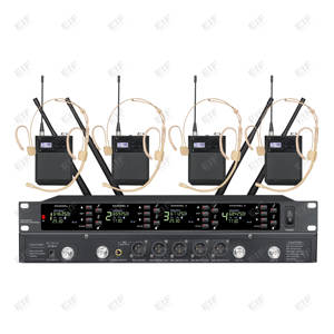 EIF High Quality DA-8024 Professional 4 Channel <b>Wireless</b> Handheld/Lavalier/Headset/Goodseneck Microphone System for Stge - Product Image 3