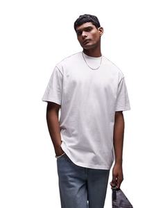 Fabricante Direto Heavyweight <span class=keywords><strong>Drop</strong></span> Shoulder Futebol Branco T-Shirt Oversized Fit Screen Printing em Algodão Baixo Preço - Product Image 1