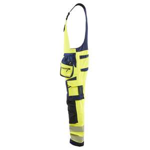 BLAKLADER - 262616483389D104 Peto con pechera Hi-Vis elástico en 4 direcciones Hi-vis Amarillo/Azul Marino-EAN 7330509930038 ROPA DE TRABAJO DE 2017 - Product Image 4