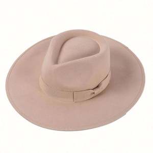 Chapeau Fedora Unisexe 100% Laine à Large Bord pour Usage Extérieur et Décontracté Professionnel – Vente en Gros - Product Image 1