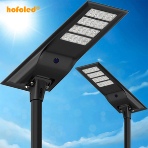 Đèn Đường Tích Hợp hofoled 40 Watt tùy chỉnh <span class=keywords><strong>100Watt</strong></span> hoàng hôn đến bình minh bên ngoài đèn đường cảm ứng năng lượng mặt trời 60W - Product Image 1