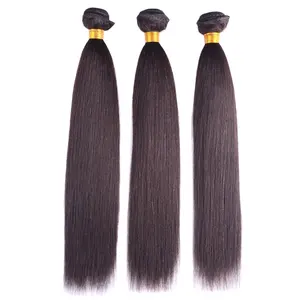 Nieuwe Aankomen Soft Glad Licht Yaki Hair Extensions 100% Human Hair Yaki Steil Haar