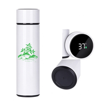 Tasse de bureau intelligente classique en acier inoxydable 304 avec logo personnalisé, 500 ml, affichage LED de la température, isolation sous vide, cadeaux d'affaires