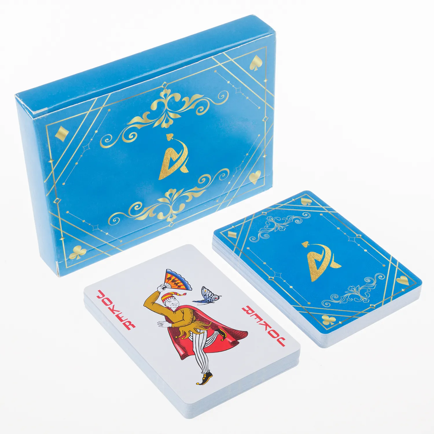 AYPC TopSale White Core Paper 2 Beutel in eine rechteckige Papier box mit Shrink Wrapped Bank Advertising Promotional Poker Card