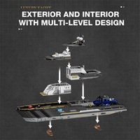 Reobrix 66103, 40 Piezas, Serie de Barcos, Yate de Lujo, Bloques de Construcción, Modelo de Juguete Educativo Técnico, Regalo Festivo, Escala 1:8