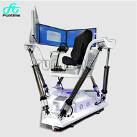 Simulador de Carreras 4D para Deportes de Interior, Asientos con Movimiento, Juegos de Entretenimiento, Simulador de Conducción de Autos 5D con 3 Pantallas