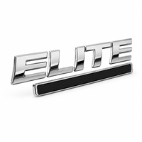 Emblème de voiture personnalisé en plastique ABS chromé 3D, autocollant de badge automobile personnalisé avec adhésif 3M pour la décoration extérieure du coffre