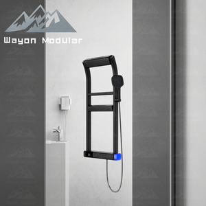 Système de <span class=keywords><strong>douche</strong></span> numérique Wayon moderne noir mat avec affichage de la température intégré pour salles de bain modulaires - Product Image 2