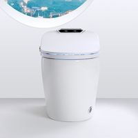 Toilettes électroniques et automatiques en céramique, 110/220V, articles de toilette intelligents, pour salle de bains, bidet électrique, siphon