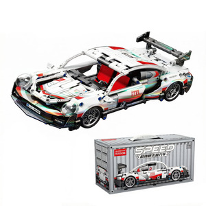 9026-9029 Modelo de Coche Deportivo Azul, Rompecabezas para Niños, Juego de Construcción de Bloques de Carreras, Lele Brother 1:18 - Product Image 5