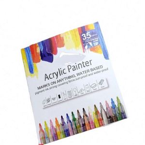 Factory New Design Water Based Ink DIY <b>Pen</b> Wholesale Medium Tip Acrylic <b>Paint</b> Markers - Product Image 1