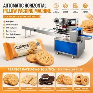 Máquina de Envasado y Empaquetado de Flujo Horizontal (HFFS) para Galletas, Barquillos, Rollos, Palitos y Bizcochos de Panadería - ¡Producto de Gran Demanda! - Product Image 1