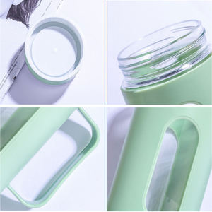 Usine <span class=keywords><strong>Pas</strong></span> <span class=keywords><strong>Cher</strong></span> Logo Personnalisé Bouteilles D'eau En Verre Poignée Étanche Tasse D'eau Chaude pour Usage De Bureau Activités De Plein Air Camping <span class=keywords><strong>Tours</strong></span> - Product Image 2