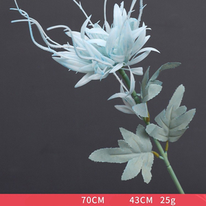 ¡Flores de loto artificiales al por mayor Real Touch azul marrón aliento de bebé para la boda fiesta en casa decoración de Navidad volver a la escuela venta! - Product Image 3