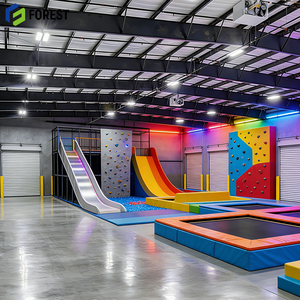 Fabricante Profesional de Estructuras de Acero para Arenas de Trampolines y Zonas de Entretenimiento Comerciales de Alta Resistencia con Foso de Espuma - Product Image 1