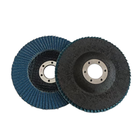 Flap Disc 4.5 Inch Aluminium Oksida Kekerasan Tinggi untuk Penggilingan Logam Penghapusan Cepat