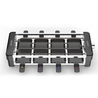 ANDONG 1400W Gril à raclette électrique domestique avec plateau en marbre